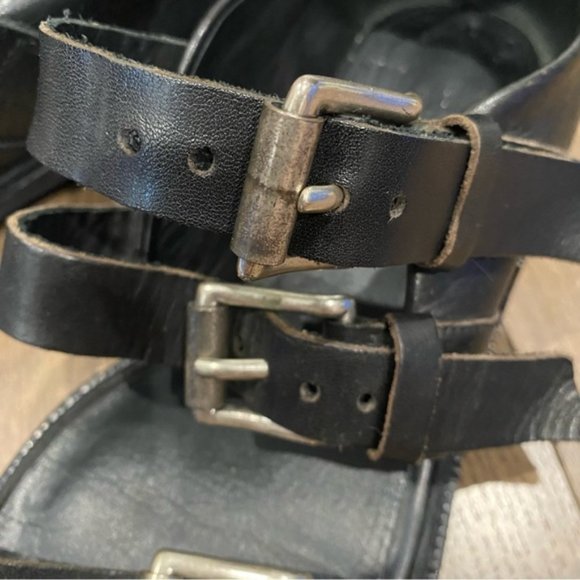 Rag & Bone Leather Strap Sandals Black 39 - Picture 6 of 9